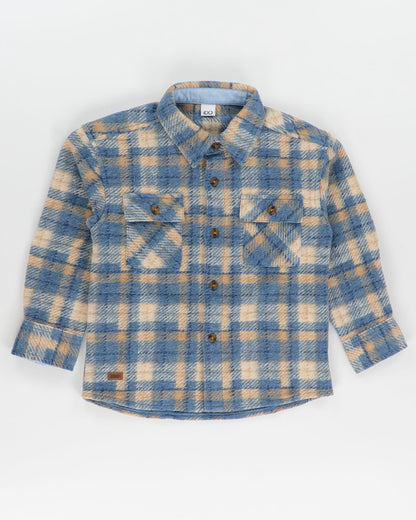 Camicia felpata a quadri con tasche I DO
