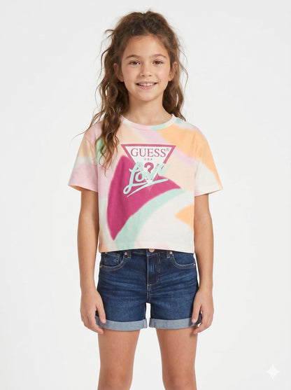 T-shirt fantasia tropical J6GI03 K6YW4-P33Y GUESS