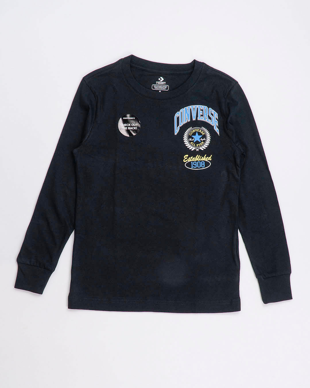 T-shirt manica lunga con stampa dietro CONVERSE