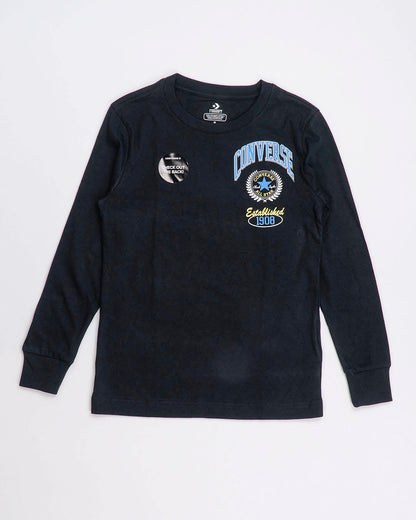 T-shirt manica lunga con stampa dietro CONVERSE