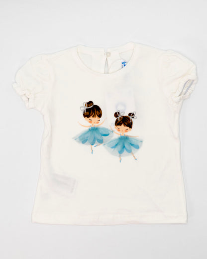 T-shirt manica corta con ballerine MAYORAL