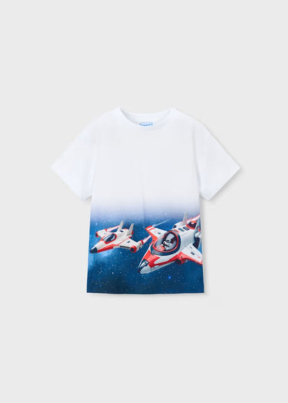T-shirt con navicelle spaziali art.3071-58 MAYORAL