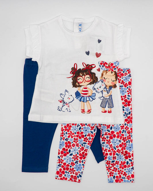 Completo 3 pezzi con leggings