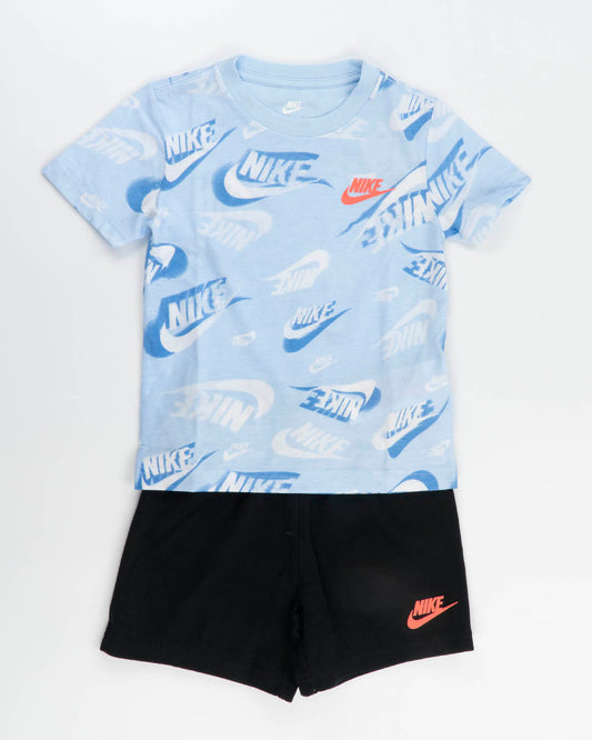 Completo 2 pezzi con t-shirt multilogo NIKE