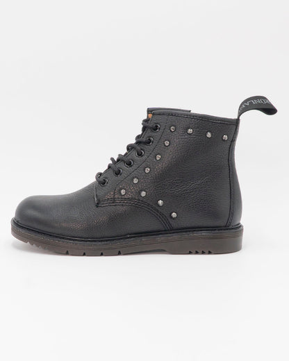 Anfibio in pelle con borchiette e zip GRUNLAND