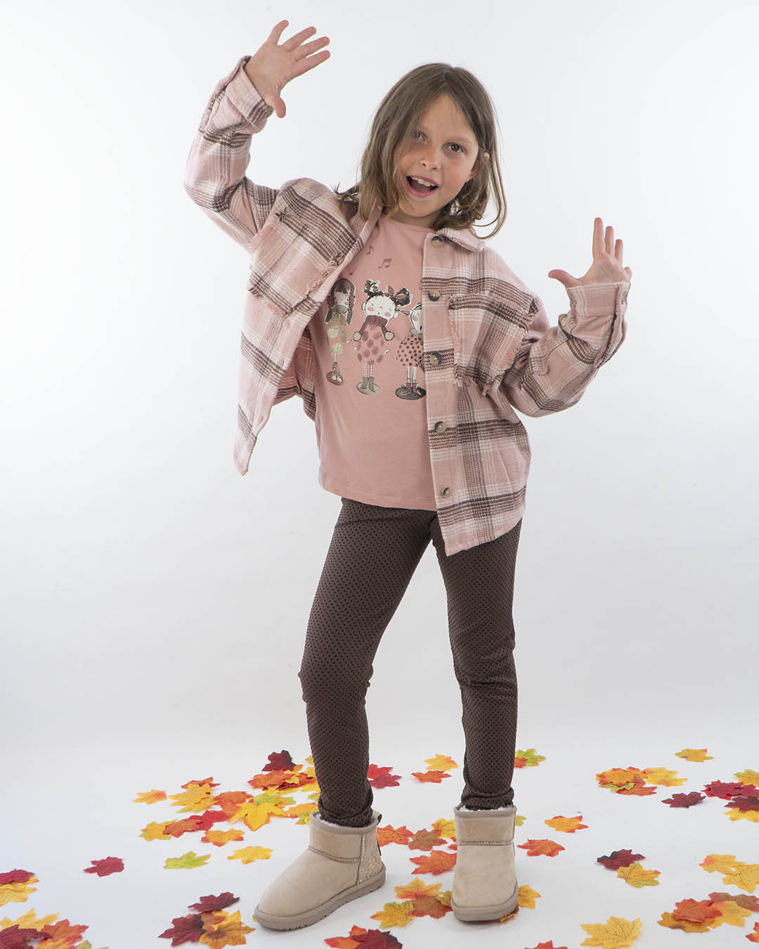 Camicia felpata pied de poule