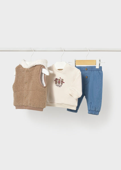 Completo 3 pz.con gilet art.2.534-003 MAYORAL