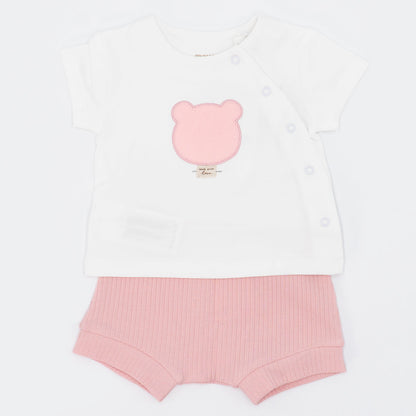 Completo 2 pz. con short a costine MAYORAL