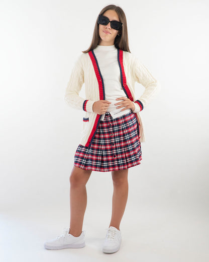 Cardigan lungo a trecce stile college I DO