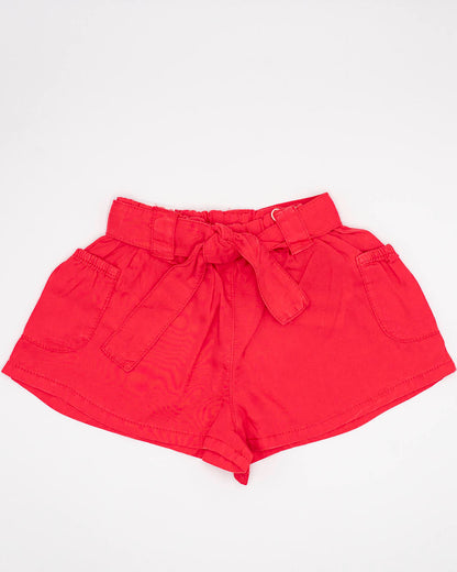 Short con fiocco in cintura