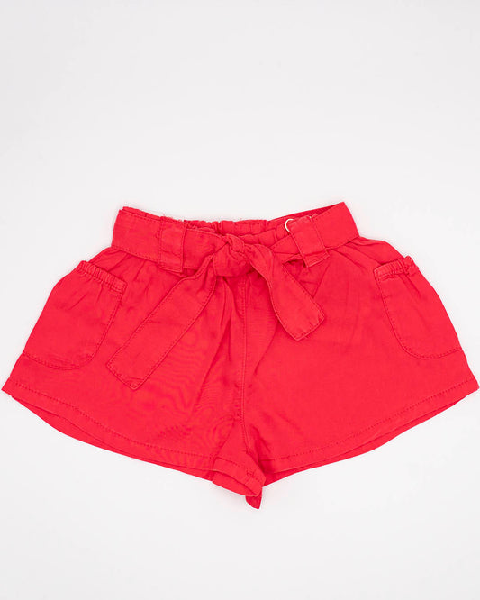 Short con fiocco in cintura