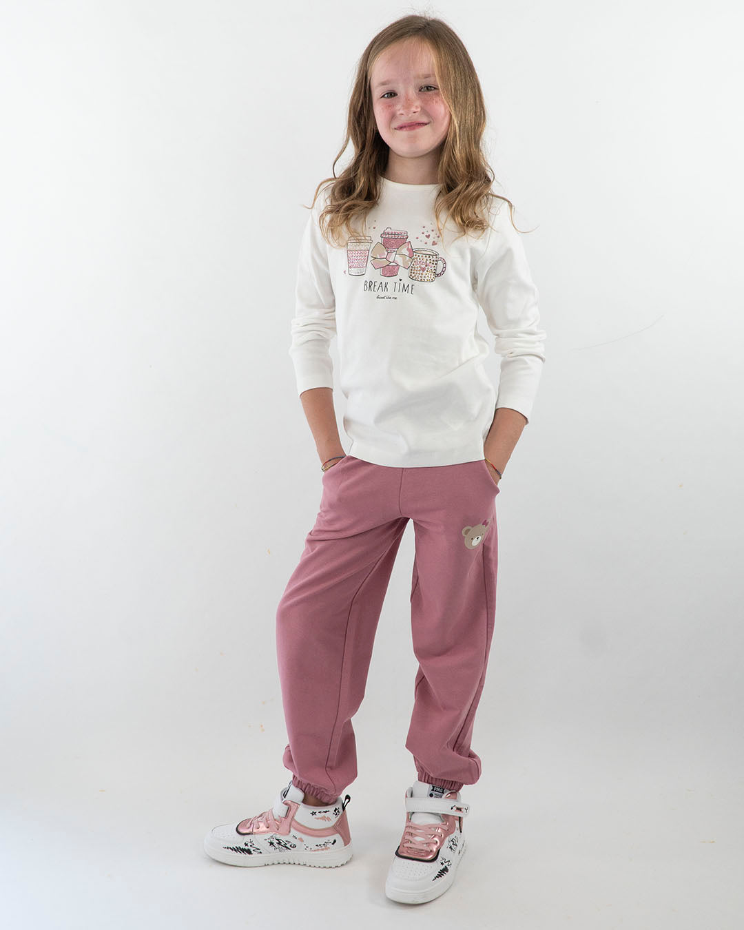 T-shirt manica lunga con tazze glitterate I DO