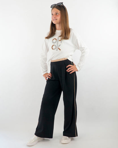 Pantaloni larghi con bordo laterale MAYORAL