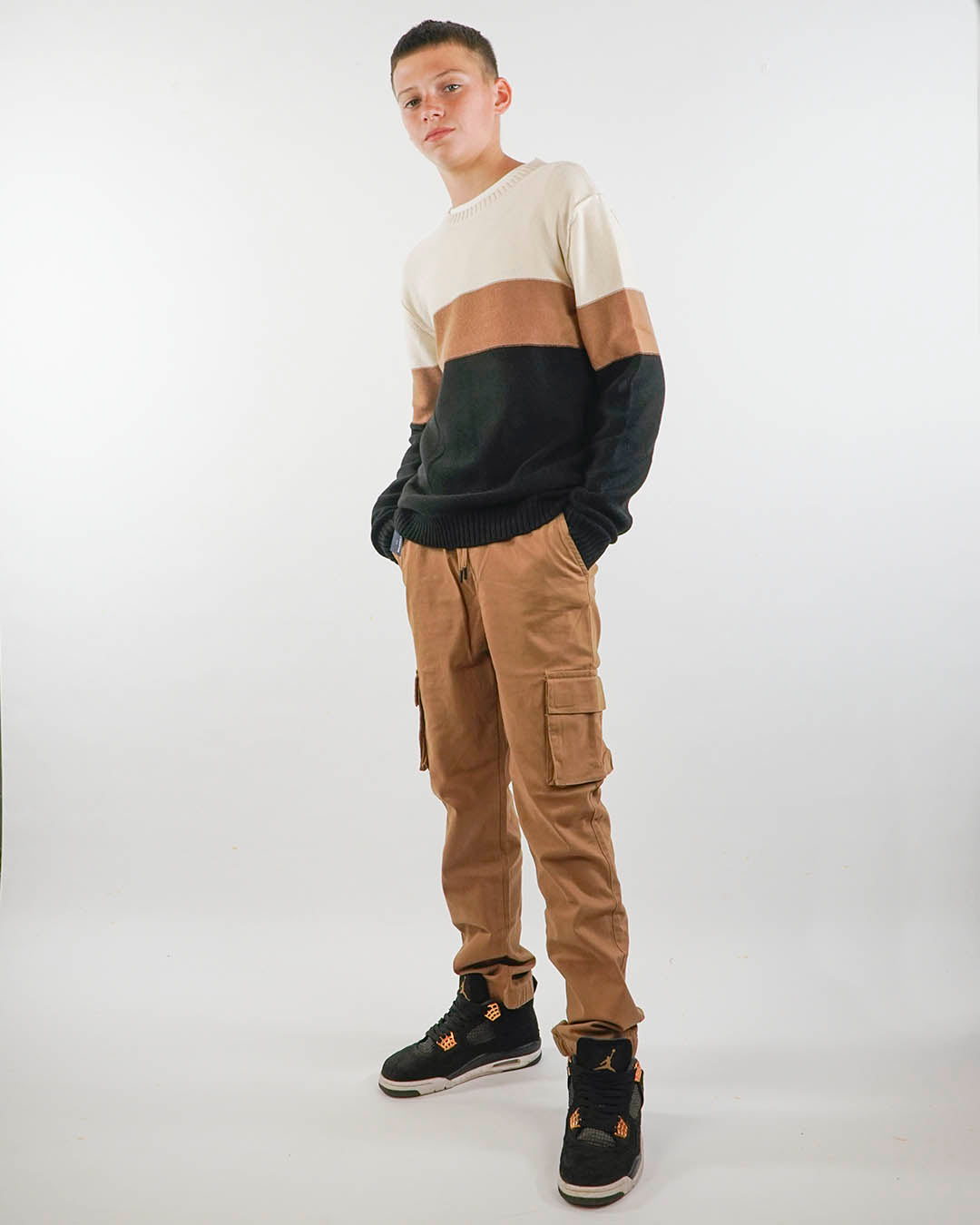 Pantalone cargo in cotone