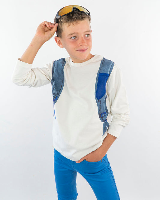 T-shirt manica lunga con finto zaino MAYORAL