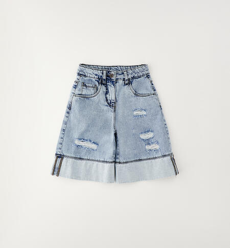 Jeans corto con strappi art.4G737-7001 I DO