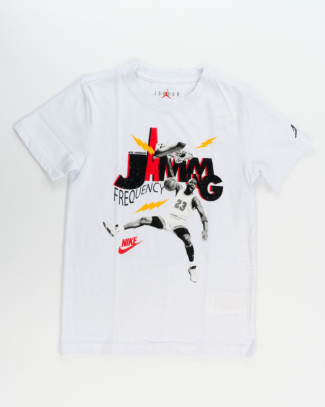 T-shirt con giocatore e fulmini JORDAN