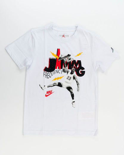 T-shirt con giocatore e fulmini JORDAN