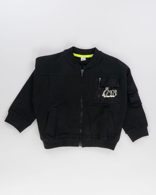 Felpa oversize felpata con zip I DO