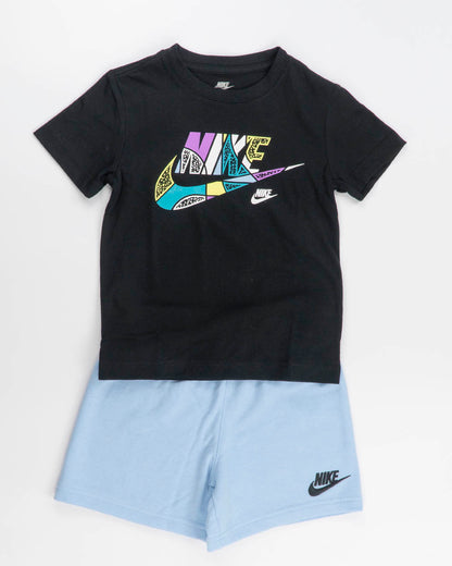 Completo 2 pezzi con logo multicolor NIKE