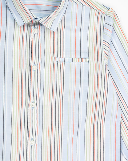 Camicia manica lunga a righe