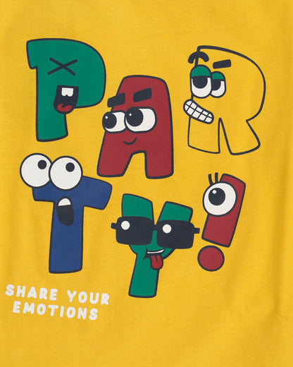 T-shirt manica lunga con scritta colorata I DO