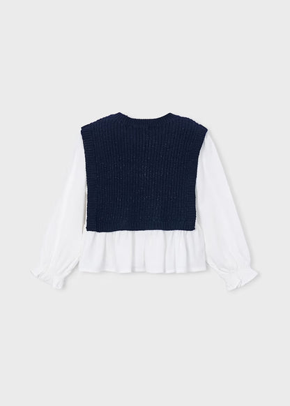 Gilet con inserto camicia art.4.036-024 MAYORAL