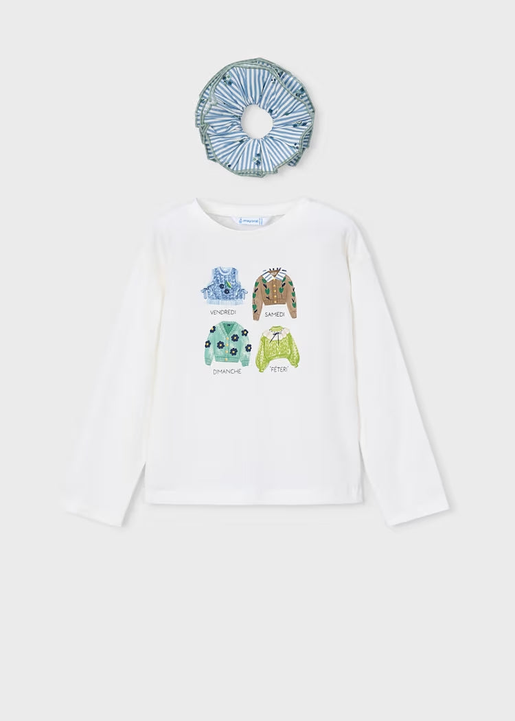 T-shirt con elastico per coda art.4.028-077MAYORAL