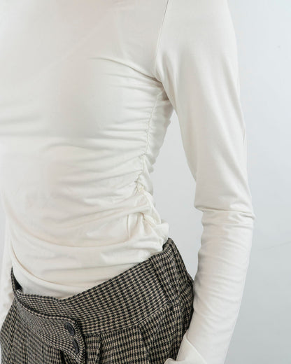 T-shirt elasticizzata con arricciature a lato I DO