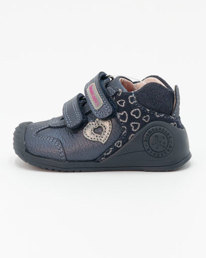 Scarpe primipassi in pelle con cuori BIOMECANICS