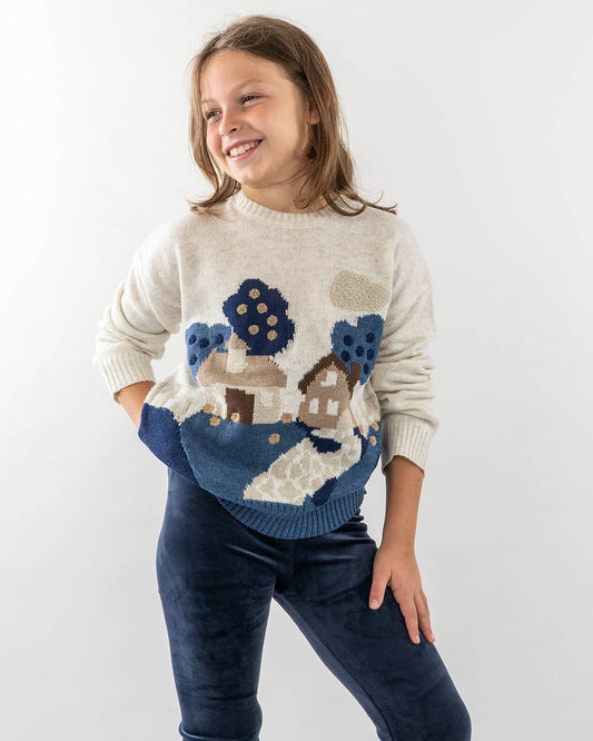 Maglia tricot intarsiata