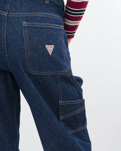 Jeans gamba larga con pences GUESS