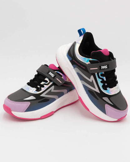 Scarpe fantasia con laccio elastico e strappo