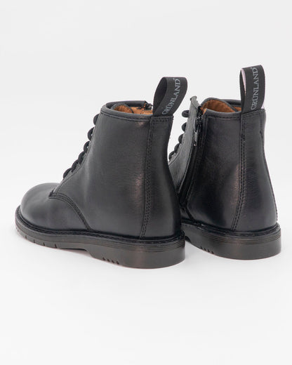 Anfibio in pelle con lacci e zip laterale GRUNLAND