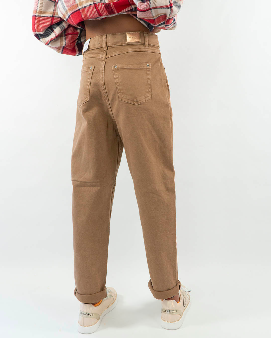 Pantalone in cotone elasticizzato
