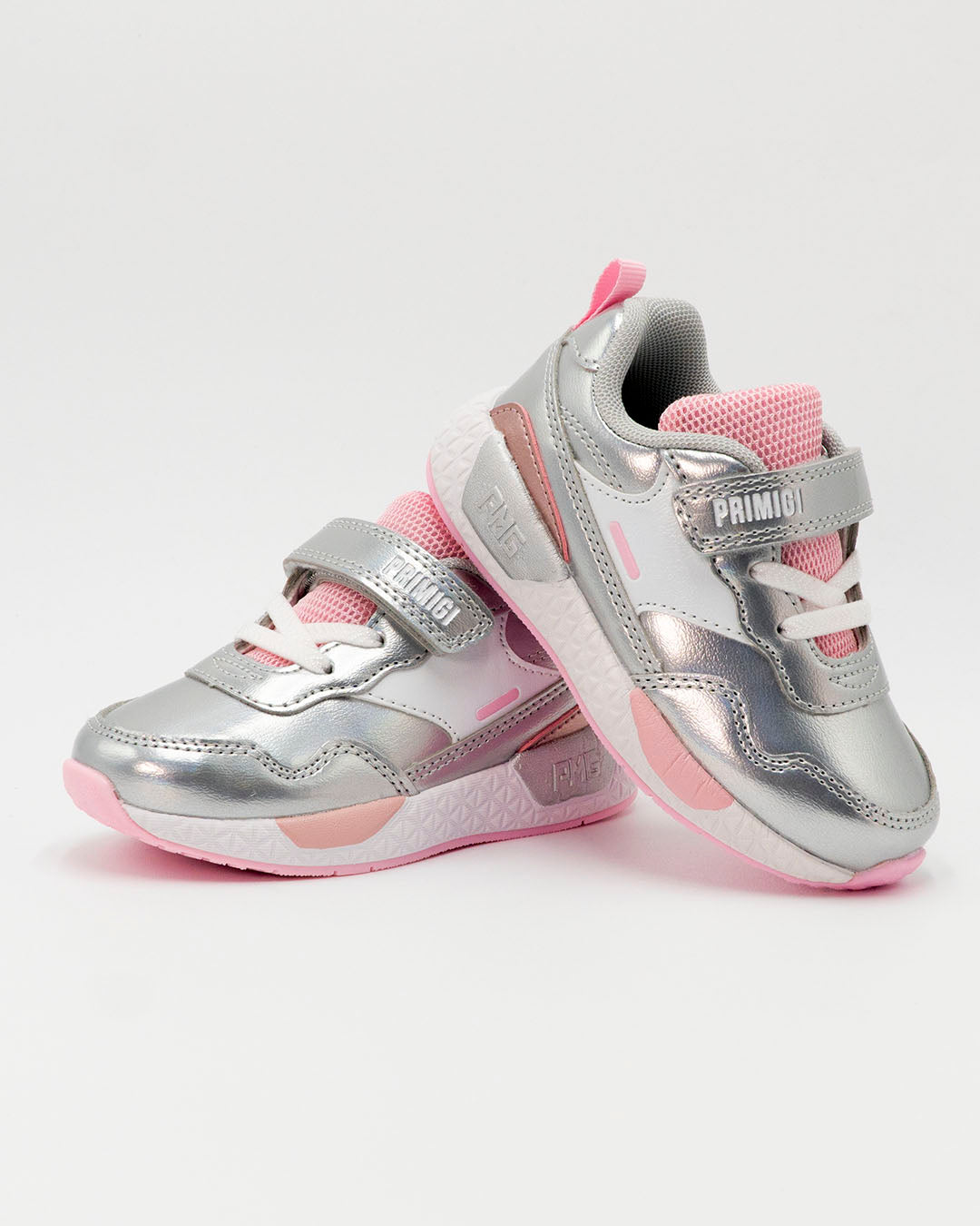 Scarpe in ecopelle argentate con strappo PRIMIGI