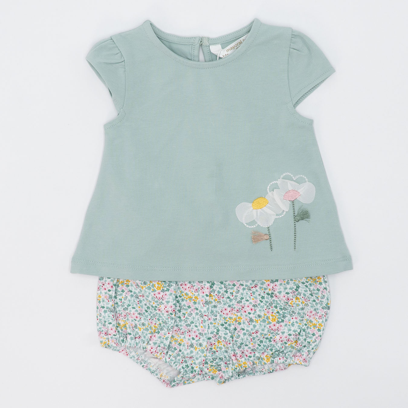 Completo 2 pz. con fiori in tulle MAYORAL