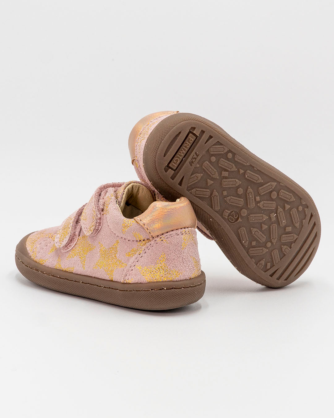 Scarpe primipassi scamosciate con stelle PRIMIGI