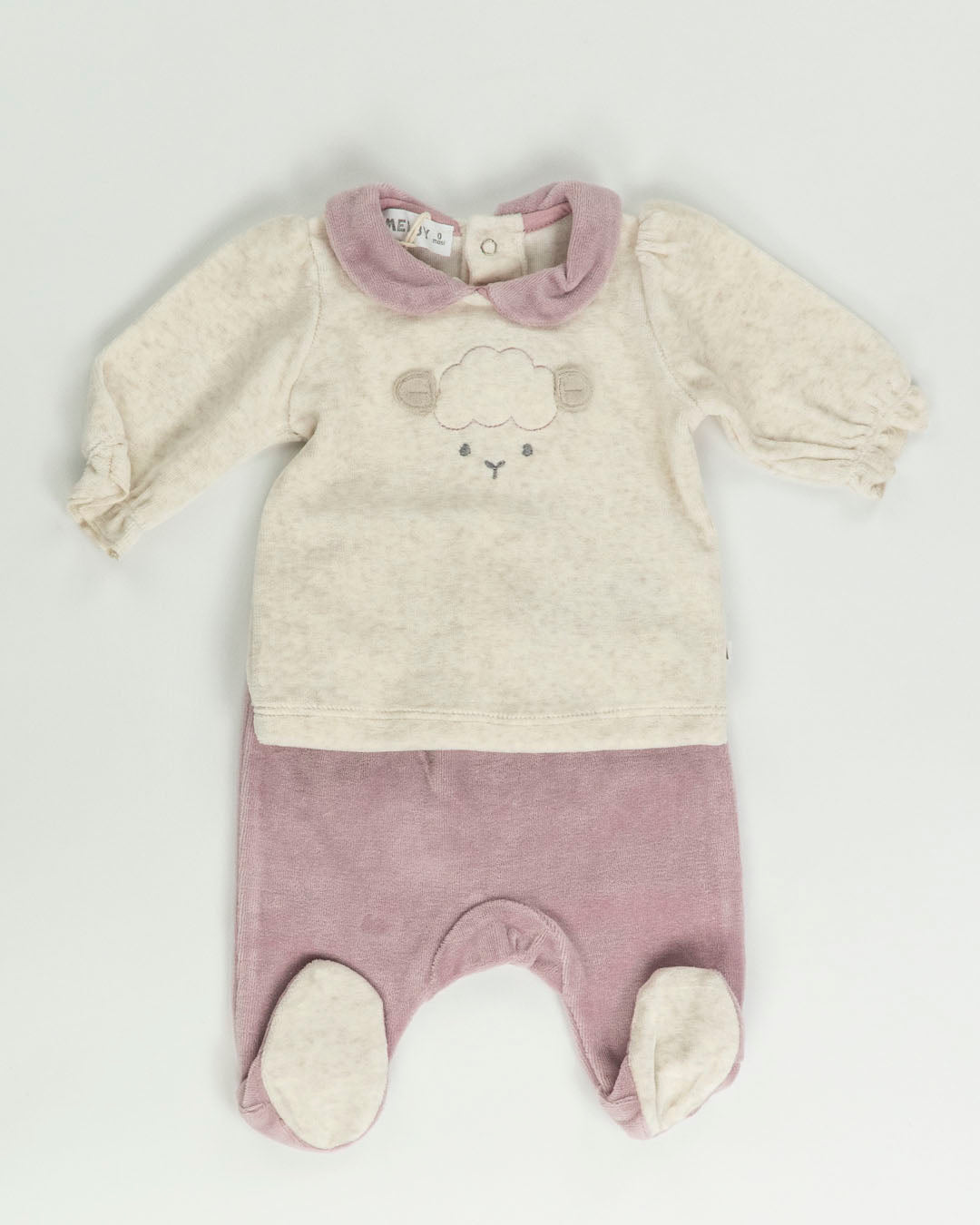 Completo 2 pz. in ciniglia con pecorella MELBY