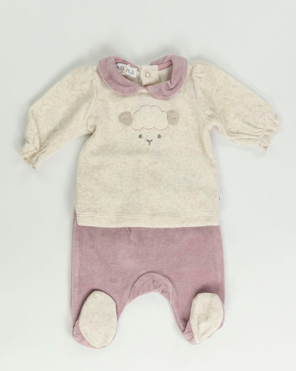 Completo 2 pz. in ciniglia con pecorella MELBY