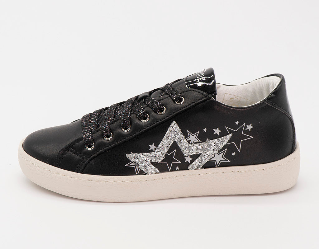 Scarpe con laccio,zip e stella glitterata PRIMIGI