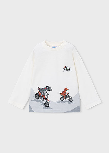 T-shirt con dinosauri in moto art.4.011-21 MAYORAL