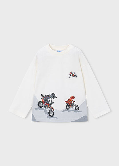 T-shirt con dinosauri in moto art.4.011-21 MAYORAL