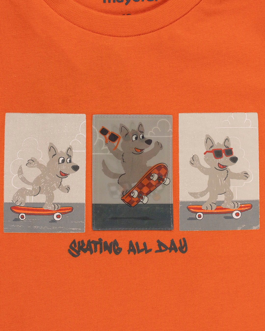 T-shirt manica lunga con cagnolino skater MAYORAL