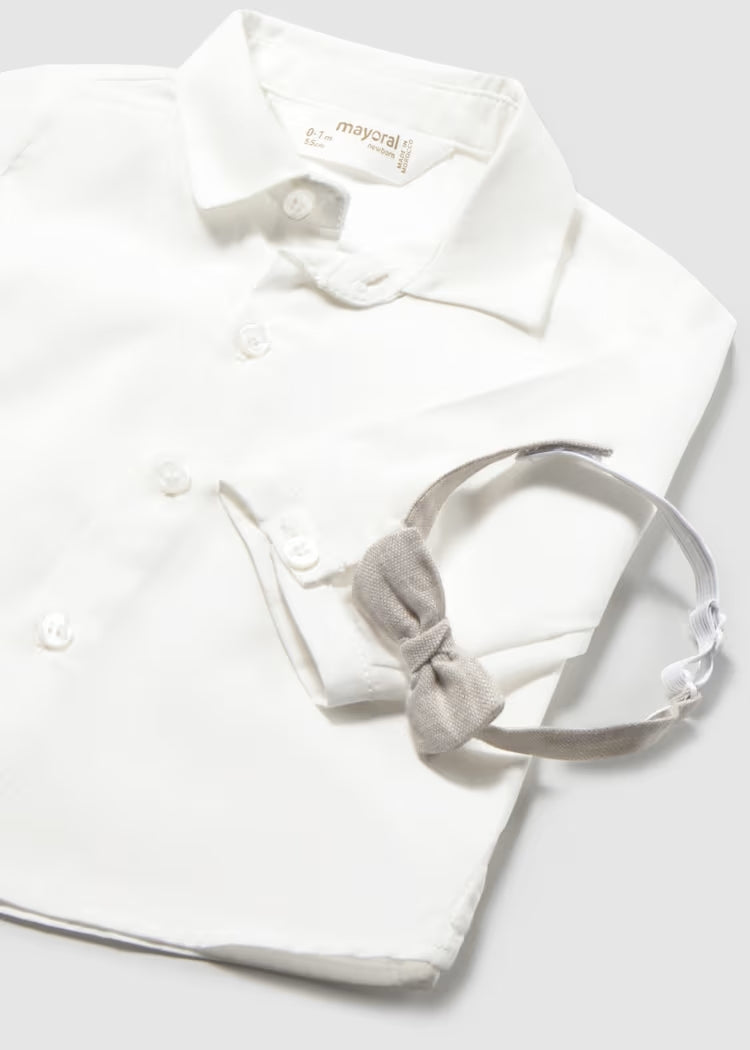 Camicia in cotone con papillon MAYORAL