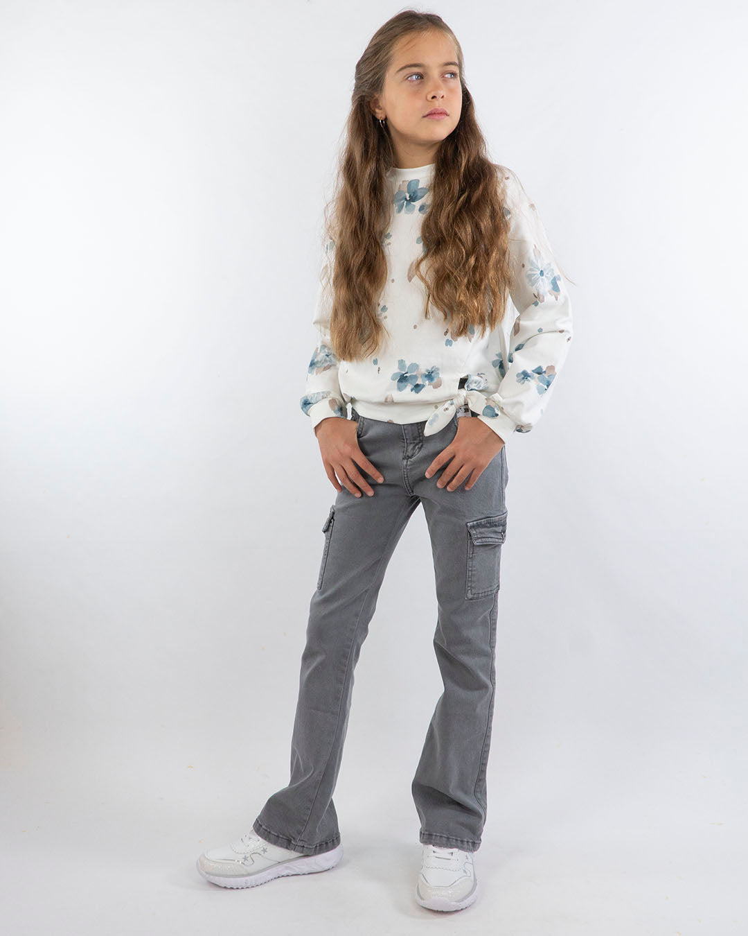 Jeans cargo a zampa MAYORAL