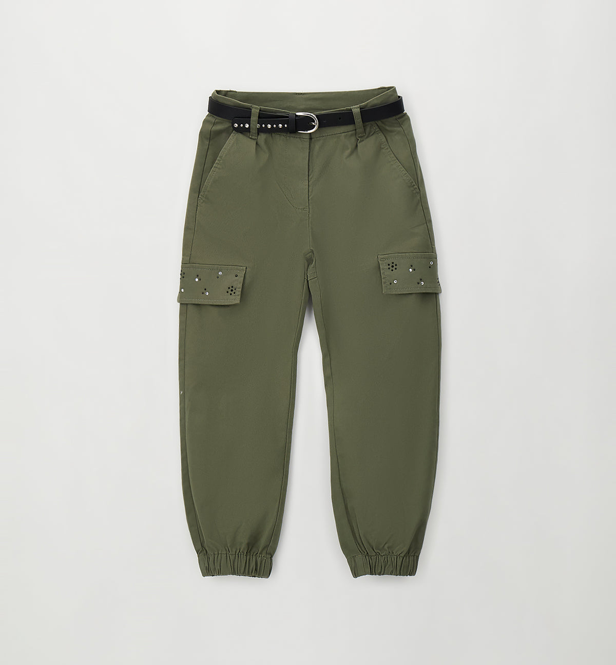 Pantaloni cargo con strassart.0.H549-5554SARABANDA