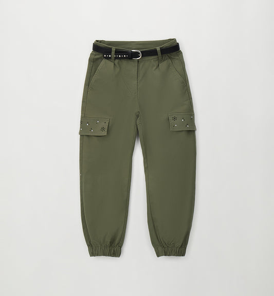 Pantaloni cargo con strassart.0.H549-5554SARABANDA