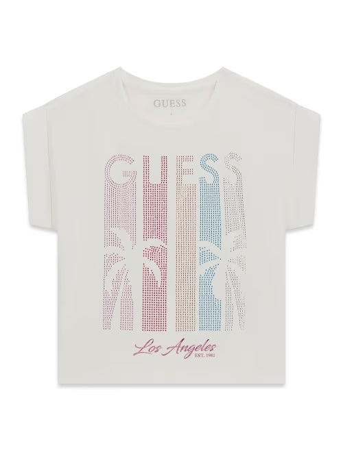 T-shirt con strass J6GI20K6YW4-G011 GUESS
