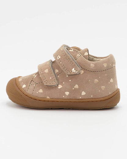 Scarpe primipassi con stampa a cuori